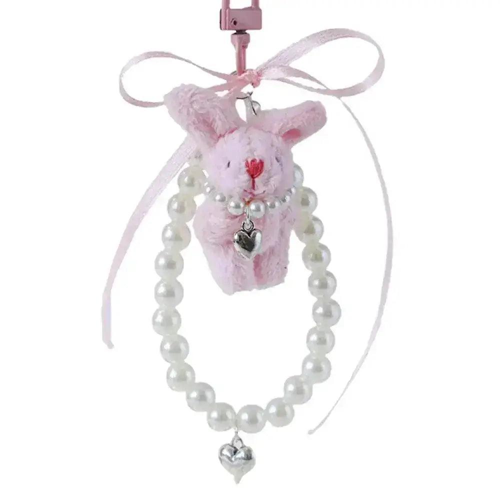 Kawaii Plush Bunny Keychain Pendant - Creative Wristlet and Backpack Accessory - ToylandEU™