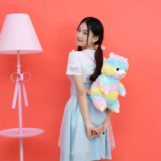 Kawaii Plush Doll Backpack with Zipper - Fun Travel Buddy for Kids - ToylandEU