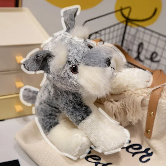 Kawaii Schnauzer Plush Toy Ultra Soft Stuffed Dog Gift - ToylandEU