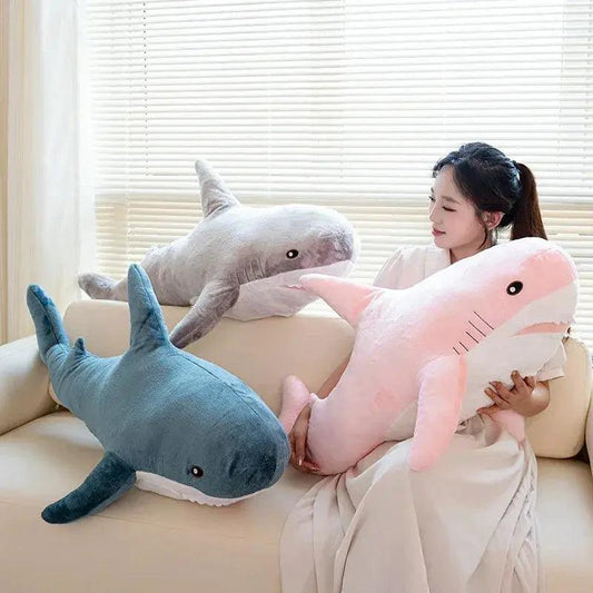 Kawaii Shark Plush Toy Large Cuddle Cushion Gift - ToylandEU™