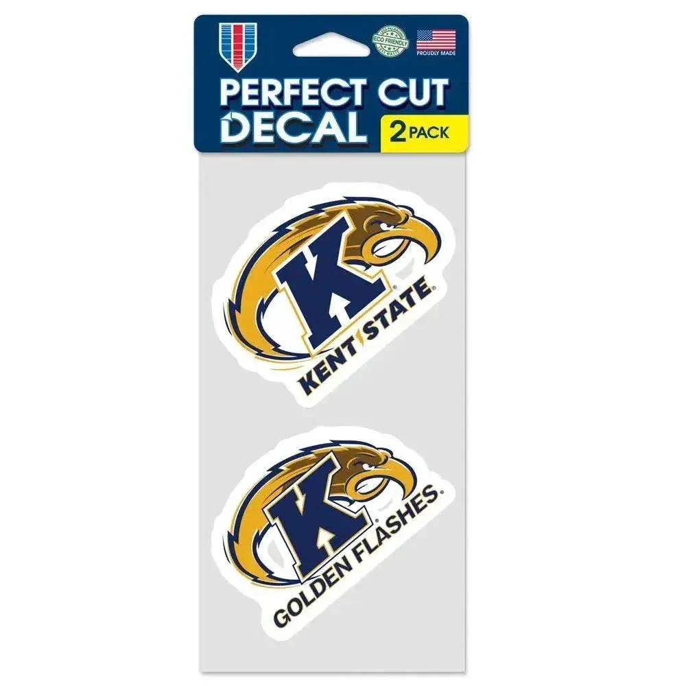 Kent State Golden Flashes 4x4 Decals Set of 2 Perfect Cut - ToylandEU™