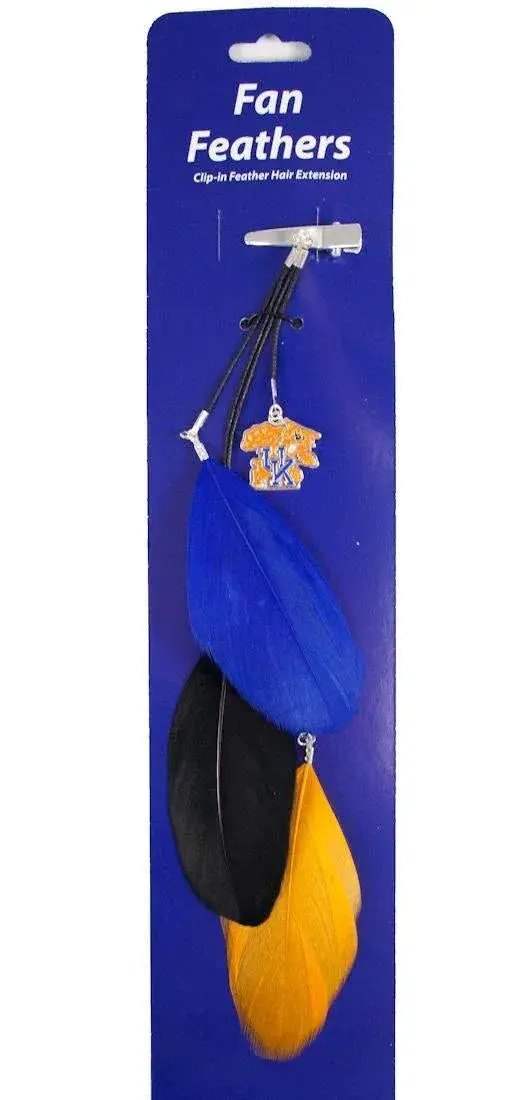 Kentucky Wildcats Team Color Feather Hair Clip Little Earth - ToylandEU™