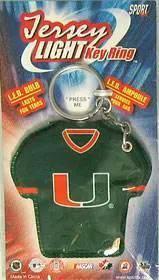 Miami Hurricanes Keychain Jersey Keylight LED Light - ToylandEU™