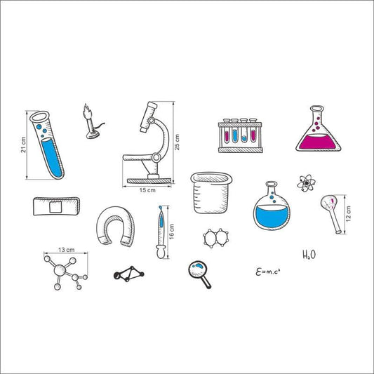 Kid-Friendly Scientist Microscope Wall Decal for Fun Room Decor - ToylandEU