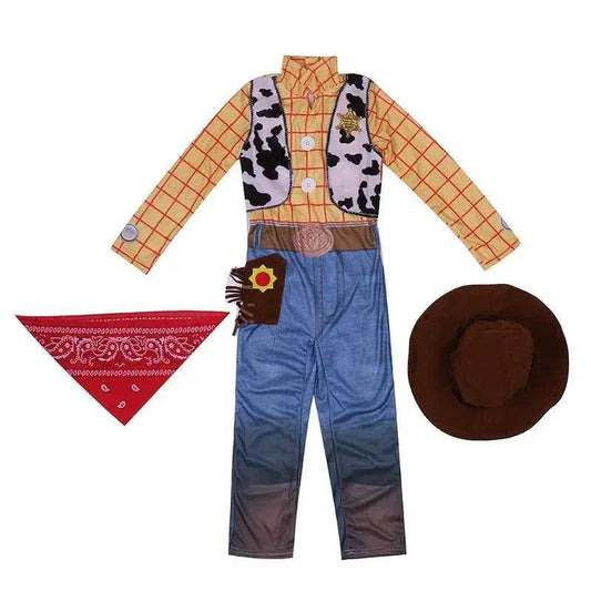 Kid's Cowboy Sheriff Costume - Woody Inspired Costume for Halloween Fun - ToylandEU™