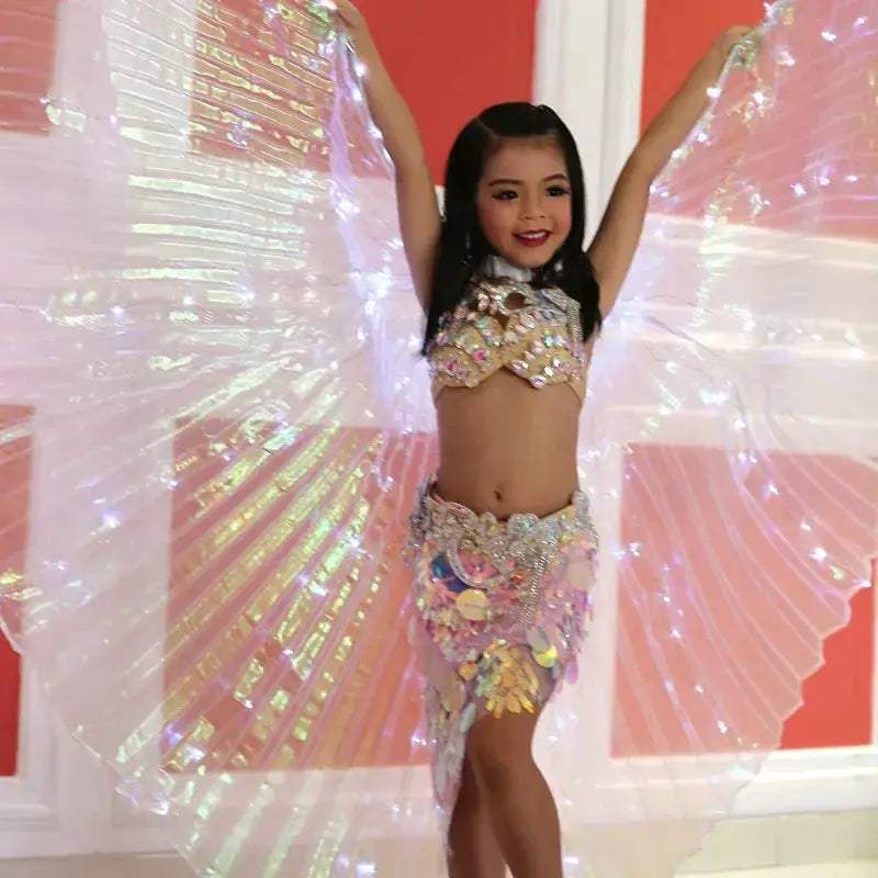 Kids 360 Degree LED Wings With Adjustable Stick For Dance - ToylandEU