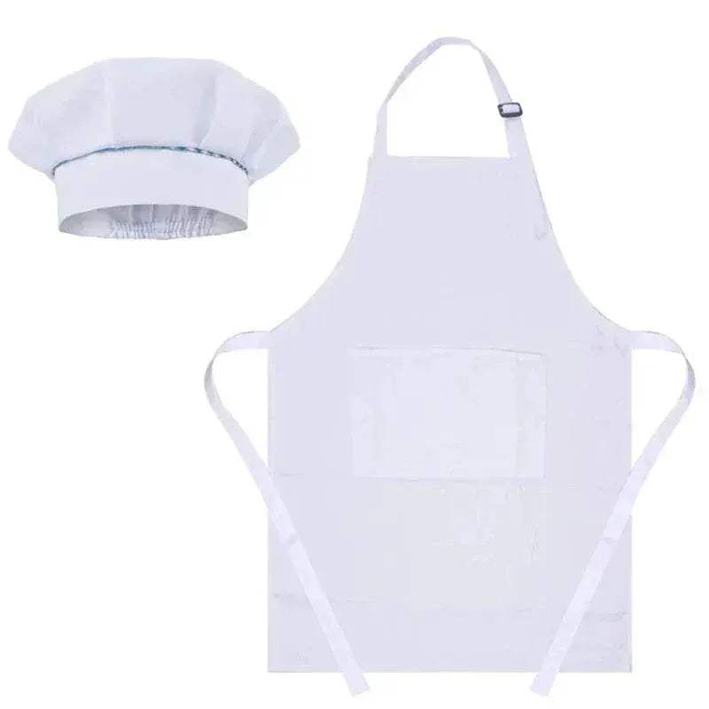 Kids Baker Uniform Costume Accessories Cooking Baking Painting Chef Hat Apron - ToylandEU