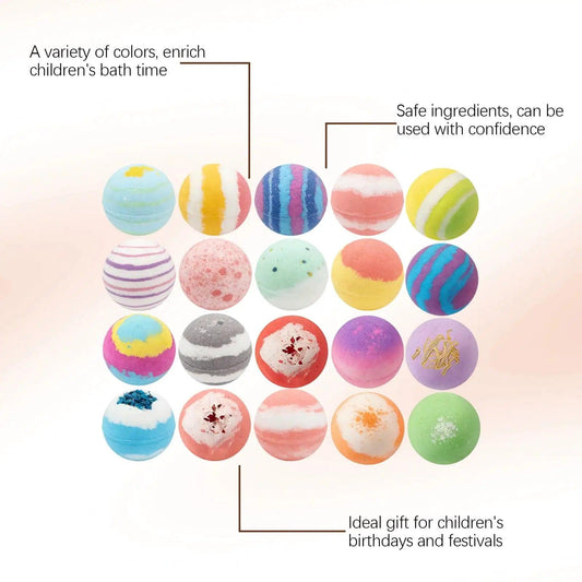 Kids Bath Bombs Gift Set Moisturizing Ocean Fragrance Safe - ToylandEU™