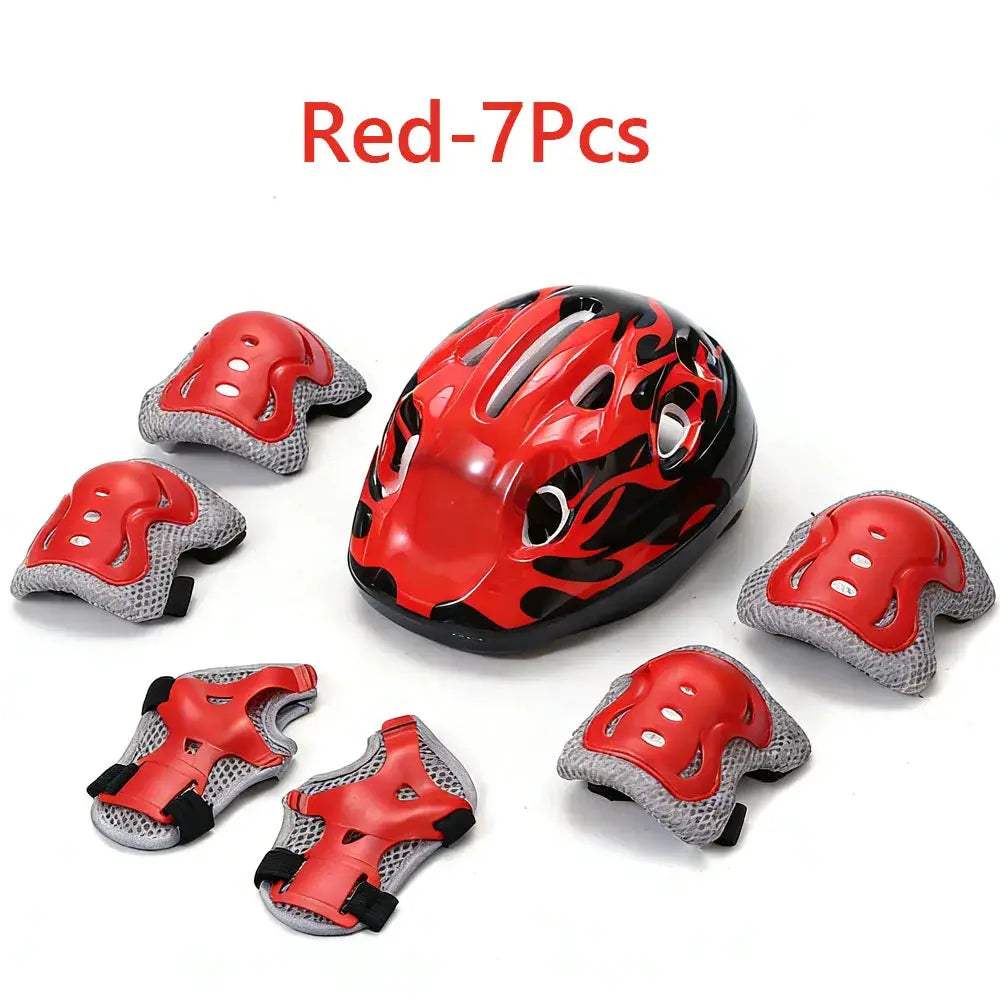 Kids Bike Helmet and Protective Pad Set for Safe Cycling - ToylandEU