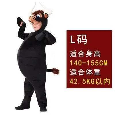 Kids' Black Bull Costume for Halloween, Carnival & Playtime Fun - ToylandEU