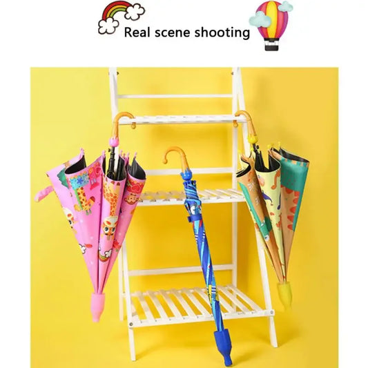 Kids Cartoon Automatic Umbrella Windproof Long Handle - ToylandEU