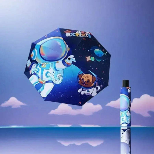 Kids Cartoon Umbrella Windproof Folding With Reflective Stripe - ToylandEU