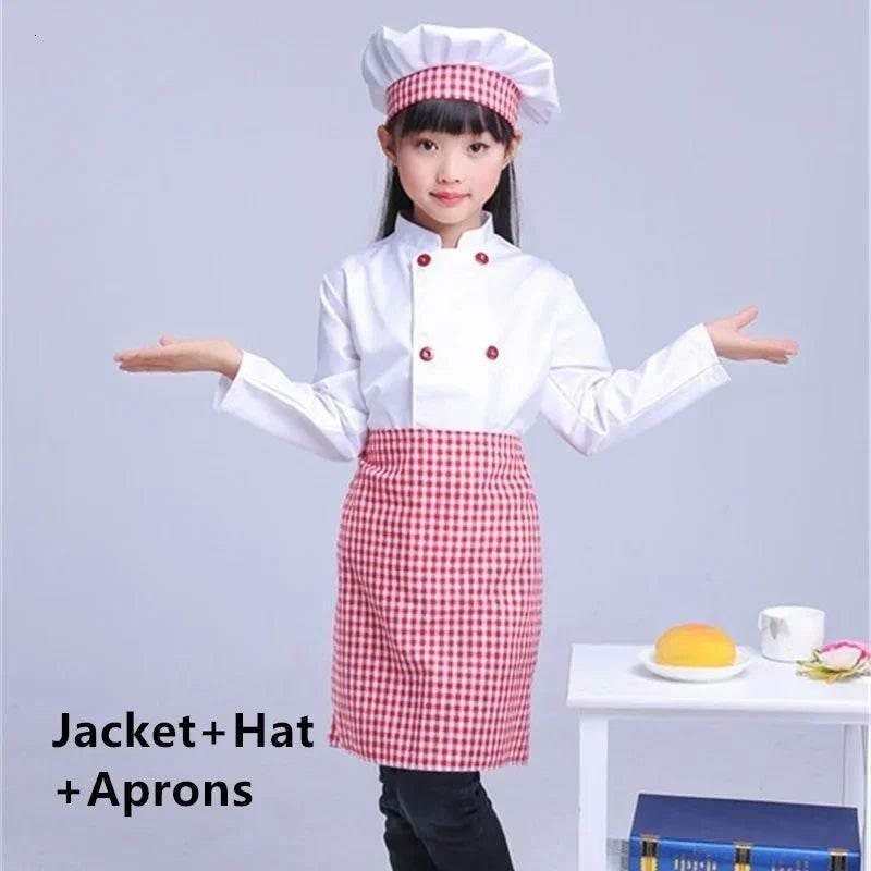 Kids Chef Costume Set - Deluxe Cooking Costume with Hat for Playtime Fun - ToylandEU