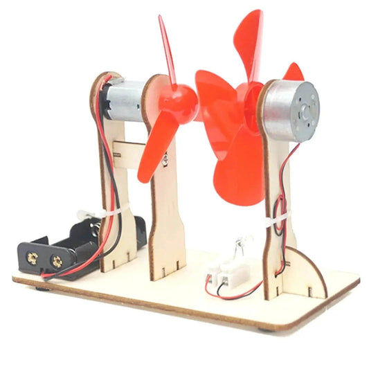 Kids Children Electrical Experiment Kit Handmade Wind Powered Toy Educational Physics Science Assembly Model Teaching Aids - ToylandEU™