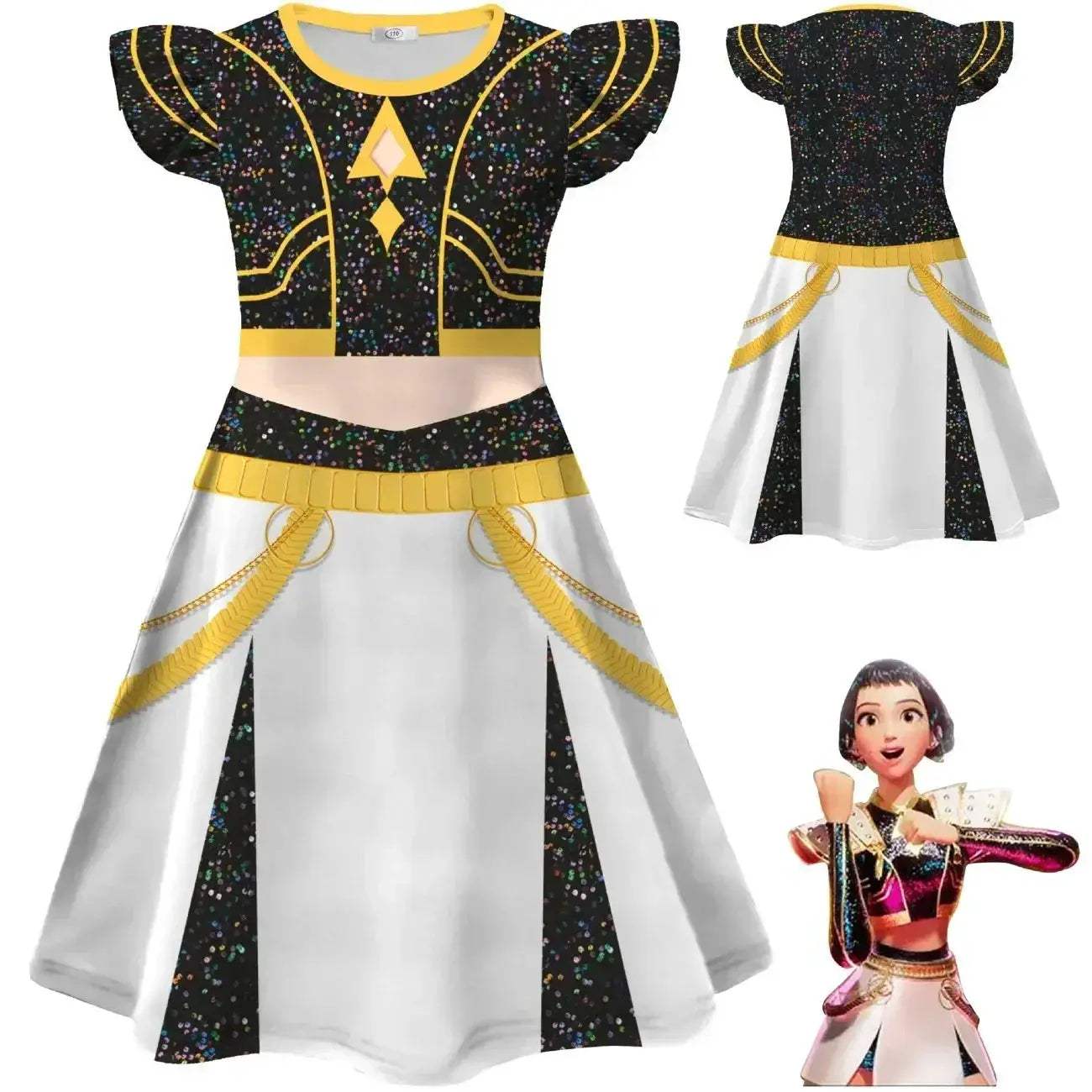 Kids Cosplay Costume Flying Sleeve Dress Zoey Mira Rumi - ToylandEU