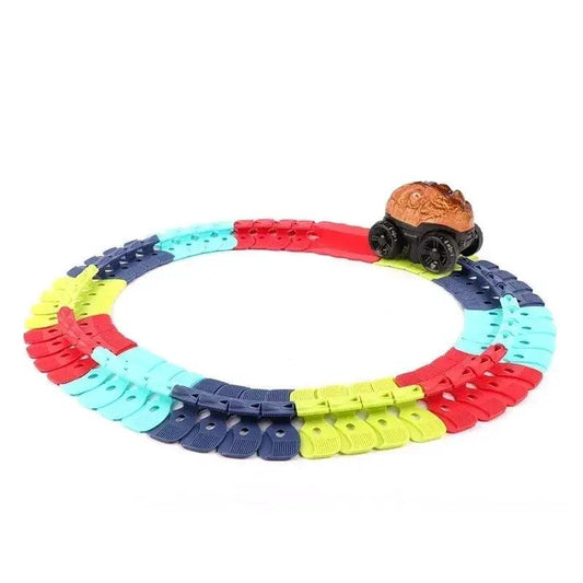 Kids DIY Slot Car Track Set With Flexible Rails - ToylandEU™
