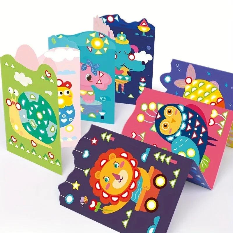 Kids DIY Sticker Kit | Cartoon Animals 3-6|Toylandeu™