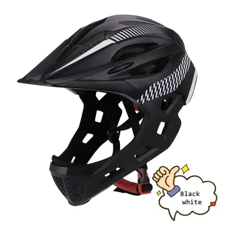 Kids Detachable Full Face Bike Helmet Lightweight Safety - ToylandEU