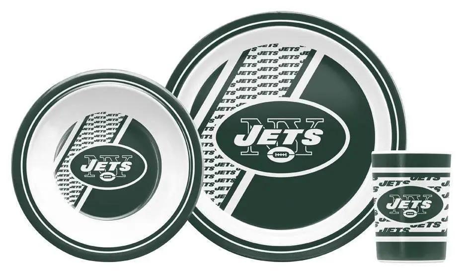 New York Jets Dinner Set Five Piece Child Tableware - ToylandEU™