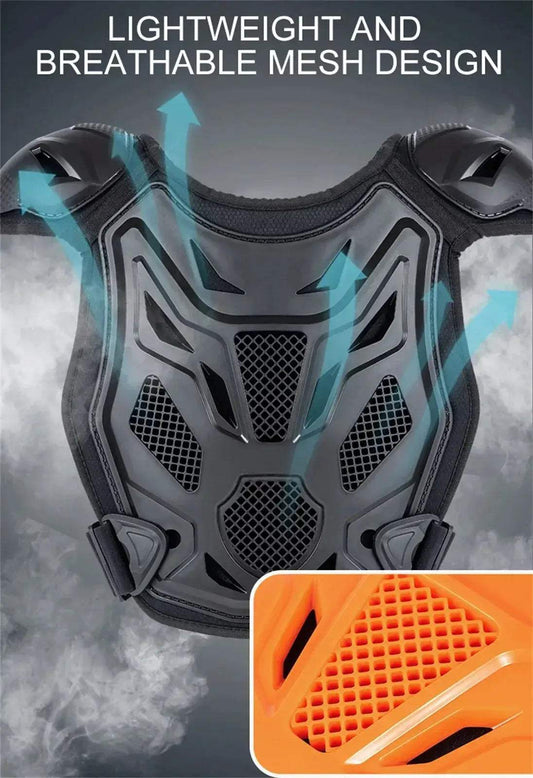 Kids Dirt Bike Chest Protector With Shockproof Armor Vest - ToylandEU™