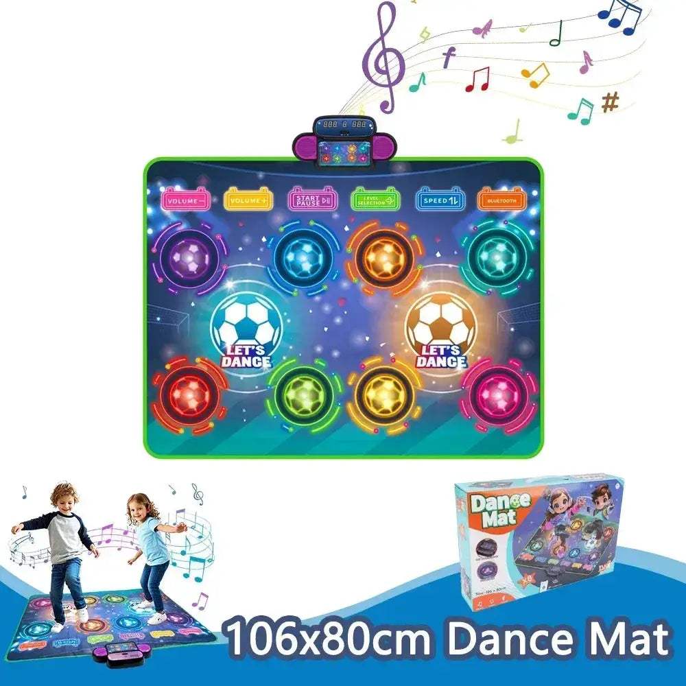 Kids Electronic Dance Mat Bluetooth Light Interactive Educational Toy - ToylandEU