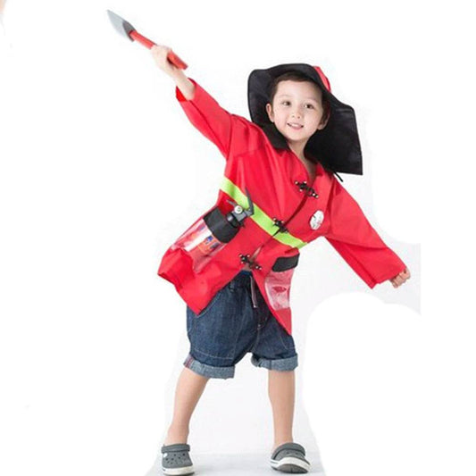 Kids Firefighter Costume - Unisex Fireman Sam Costume for Adventures - ToylandEU