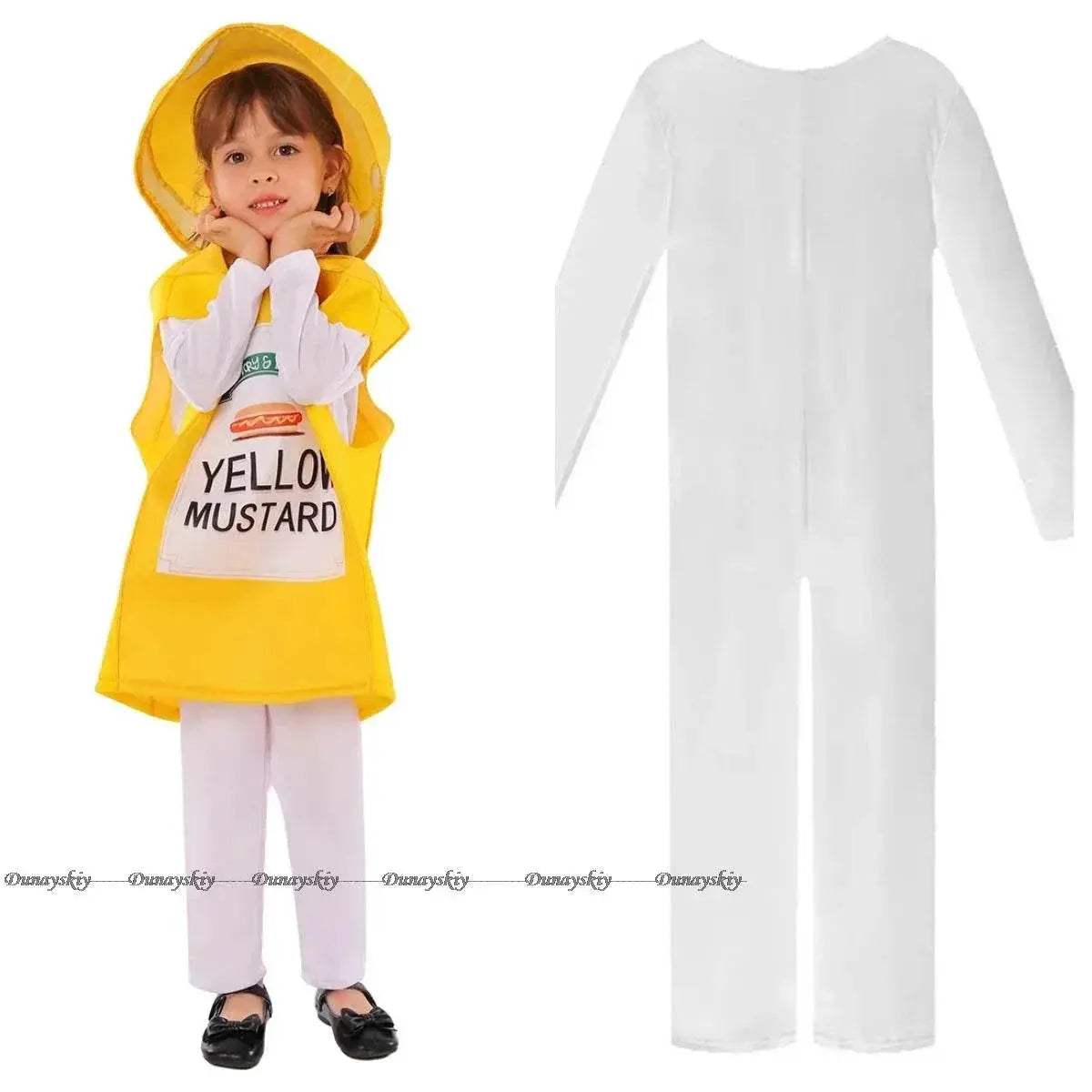 Kids' Fun Mustard Yellow & Ketchup Costume Set for Halloween 2025 - ToylandEU