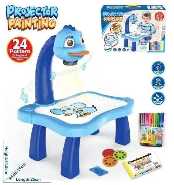 Kids LED Painting Board Set with Art Desk and Educational Learning - ToylandEU™