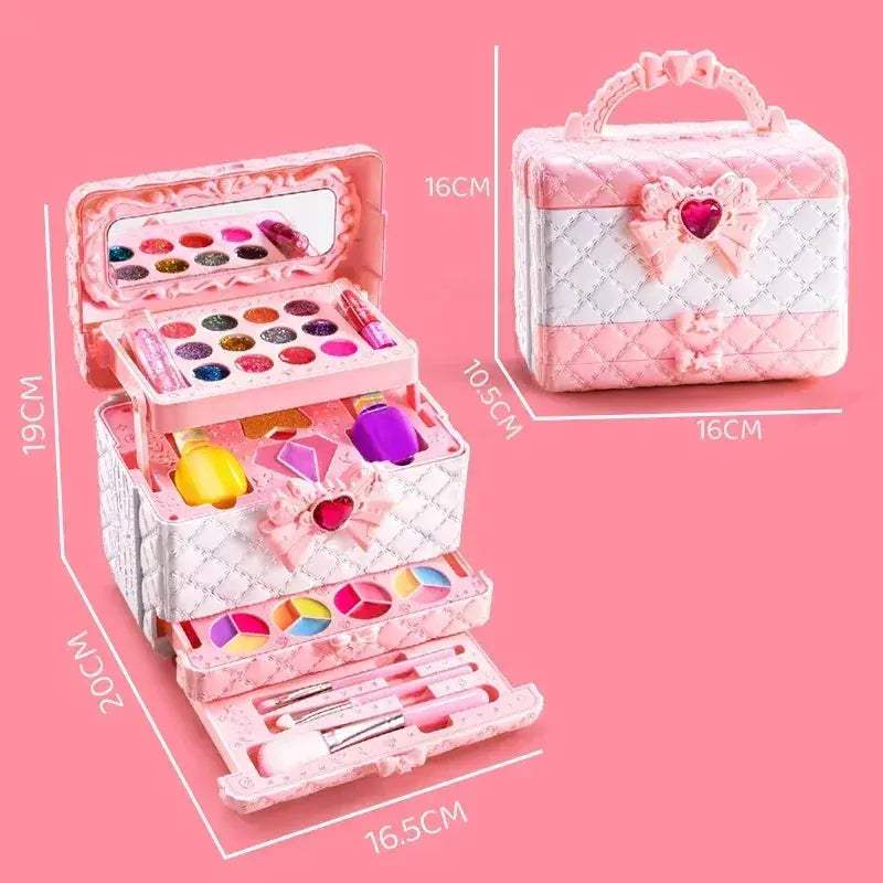 Kids Makeup Toy Set Princess Suitcase Non Toxic For Girls - ToylandEU