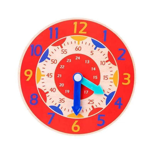 Kids Montessori Wooden Clock Toys for Time Learning - ToylandEU™