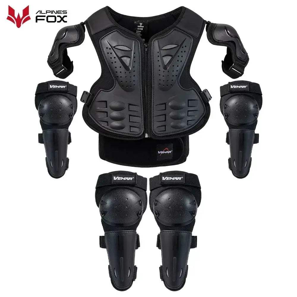 Kids Motocross Full Body Armor Vest With Chest Spine Protection - ToylandEU