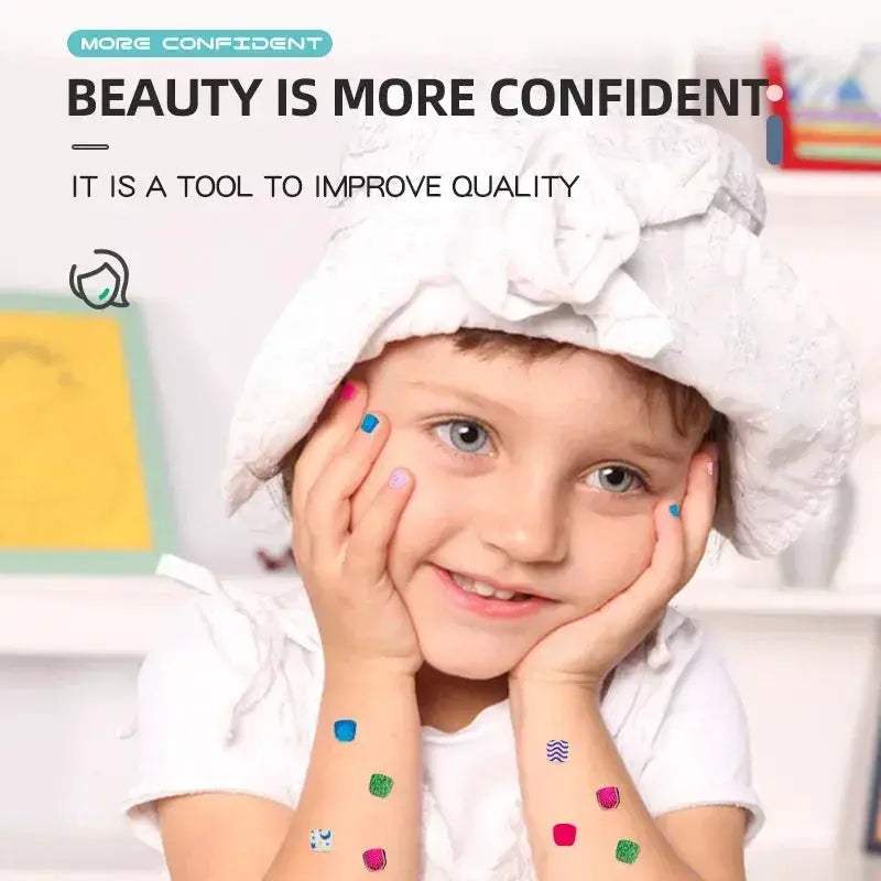 Kids Nail Art Set Princess Theme DIY Makeup Toy Kit - ToylandEU
