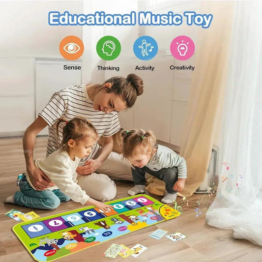 Kids Piano Mat Floor Keyboard Rug Safe Fun - ToylandEU™