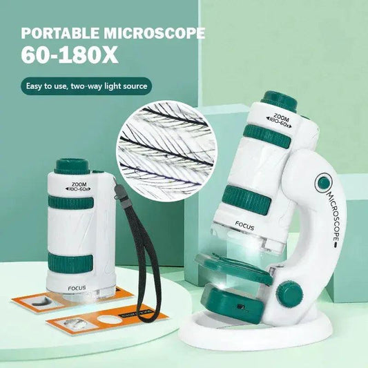 Kids Portable Microscope Kit Educational Toy 60x - ToylandEU™