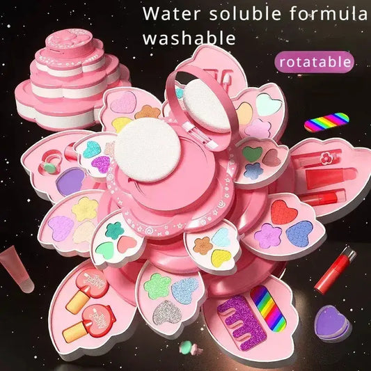 Kids Princess Makeup Set Rotating Box Imaginative Play - ToylandEU™