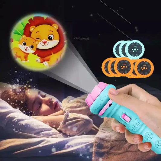 Kids Projector Flashlight Night Light Cartoon Images CE - ToylandEU™