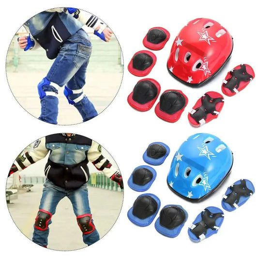 Kids Protective Gear Set for Cycling and Skating 7 Pcs - ToylandEU™