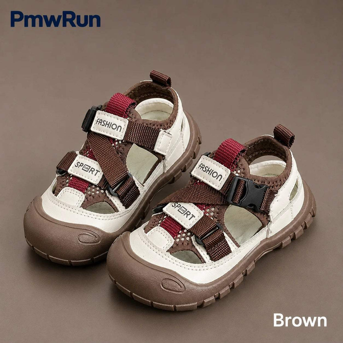 Kids Sandals | PU Leather Hollow Design | Toylandeu