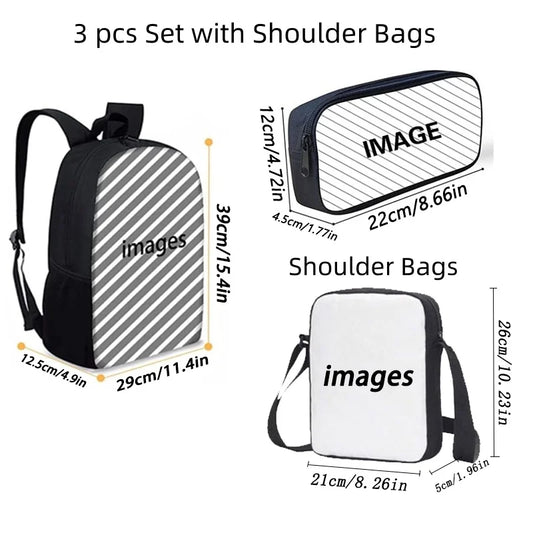 Kids School Backpack Set With Pen Case And Shoulder Bag - ToylandEU