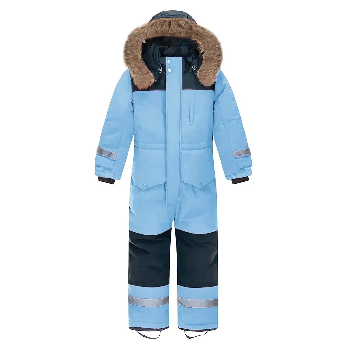 Kids Ski Jumpsuit Windproof Warm Winter Snow Gear Outdoor Wear - ToylandEU