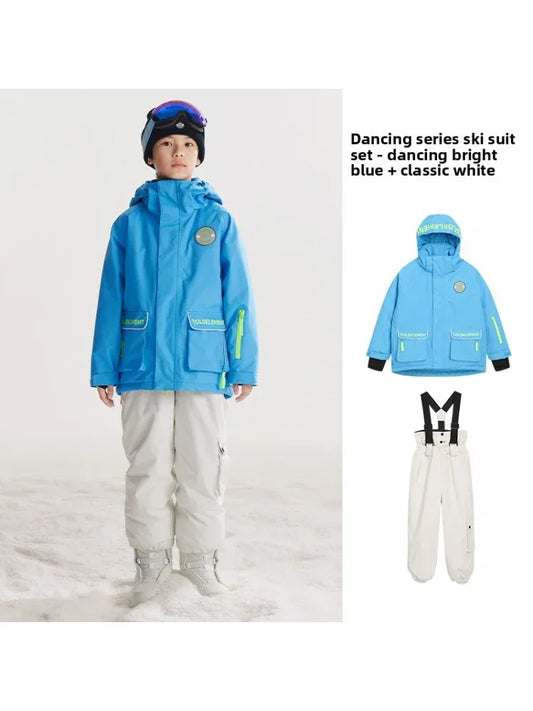 Kids Ski Suit Set Warm Windproof For Winter Adventures - ToylandEU