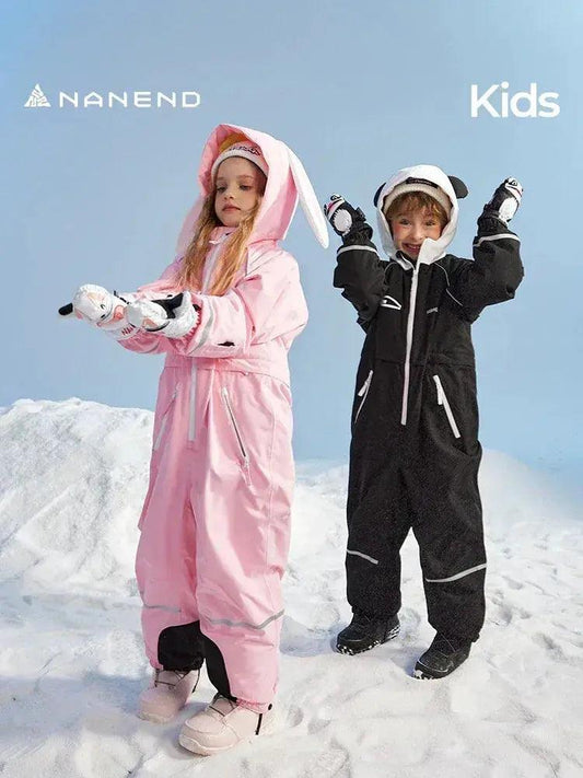 Kids Ski Suit Waterproof Warm Insulated One Piece Gear - ToylandEU™
