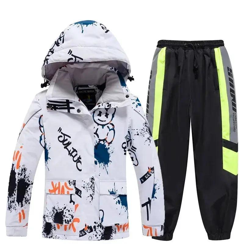 Kids Ski Suit Winter Waterproof Set With Windproof Jacket - ToylandEU™