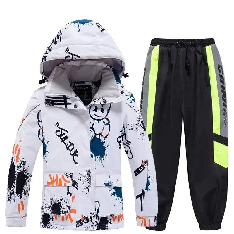 Kids Ski Suit Winter Waterproof Snow Set With Windproof Jacket - ToylandEU