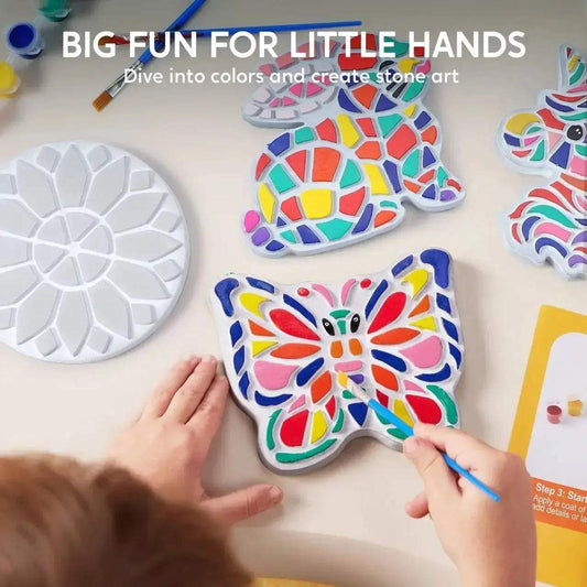 Kids Stepping Stones Painting Kit Five Unique Designs - ToylandEU™