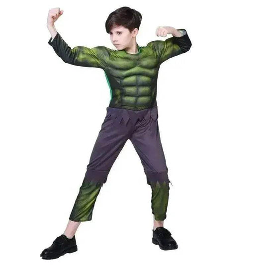 Kids Superhero Muscle Costume Set with Mask & Gloves for Fun Play - ToylandEU