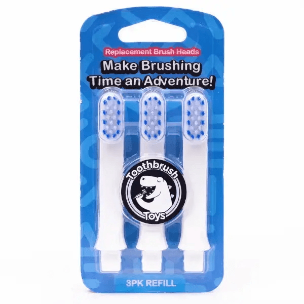 Kids Toothbrush Toy Replacement Heads 3 Pack Easy Swap - ToylandEU™