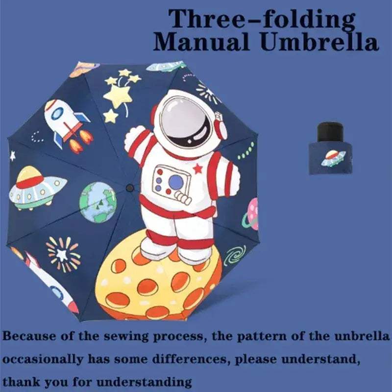 Kids Umbrella Astronaut Dinosaur UV Resistant Foldable - ToylandEU™