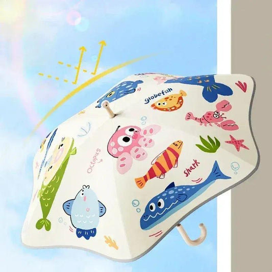 Kids Umbrella Reflective Strip UPF50 Sun Rain Shield - ToylandEU™