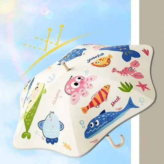 Kids Umbrella Reflective Strip UPF50 Sun Rain Shield - ToylandEU™